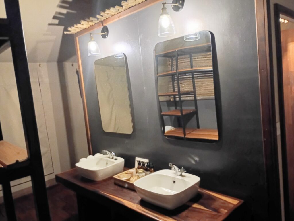 Saguni Safari Lodgeで宿泊したお部屋・洗面