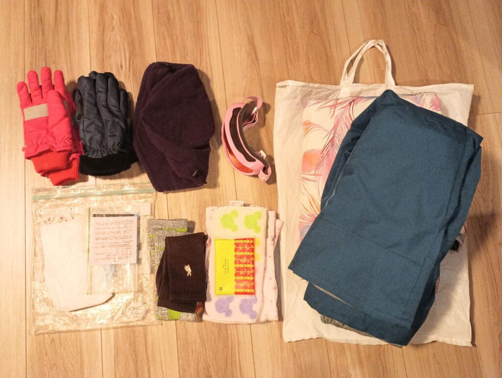 スキー教室・ワンデー　もちもの