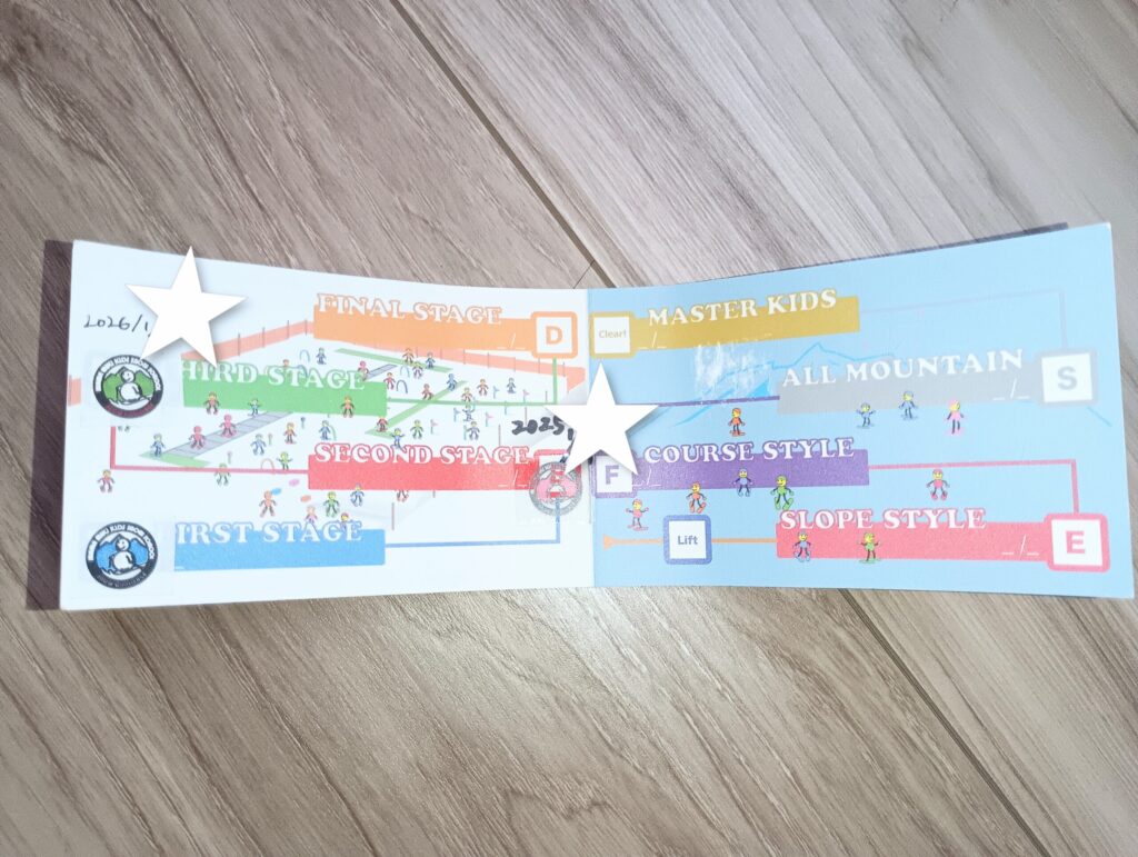 ママミキーキッズスノースクールのカード