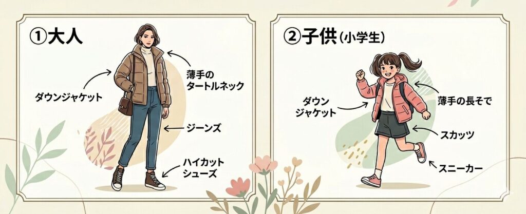 3月 新潟の服総目安