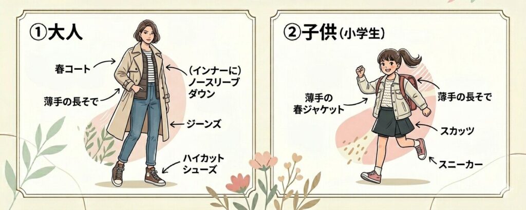 4月 新潟の服総目安