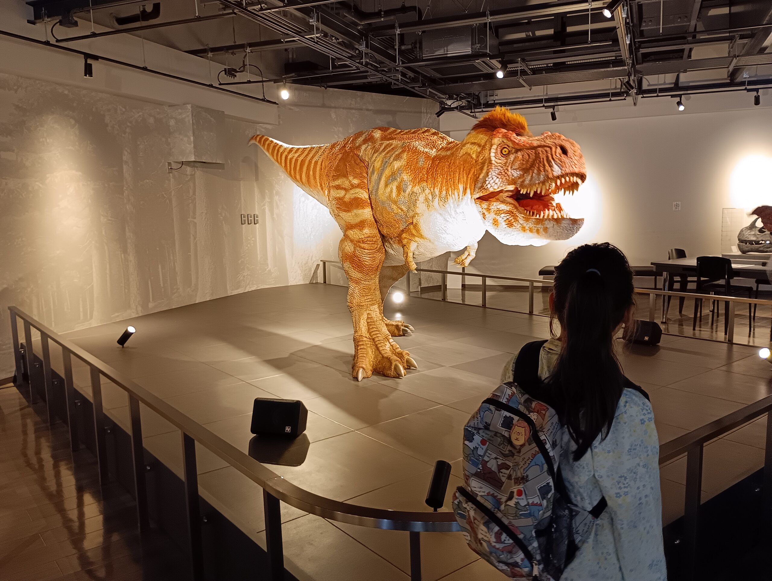 ベネックス恐竜博物館（長崎市恐竜博物館）の動くティラノ