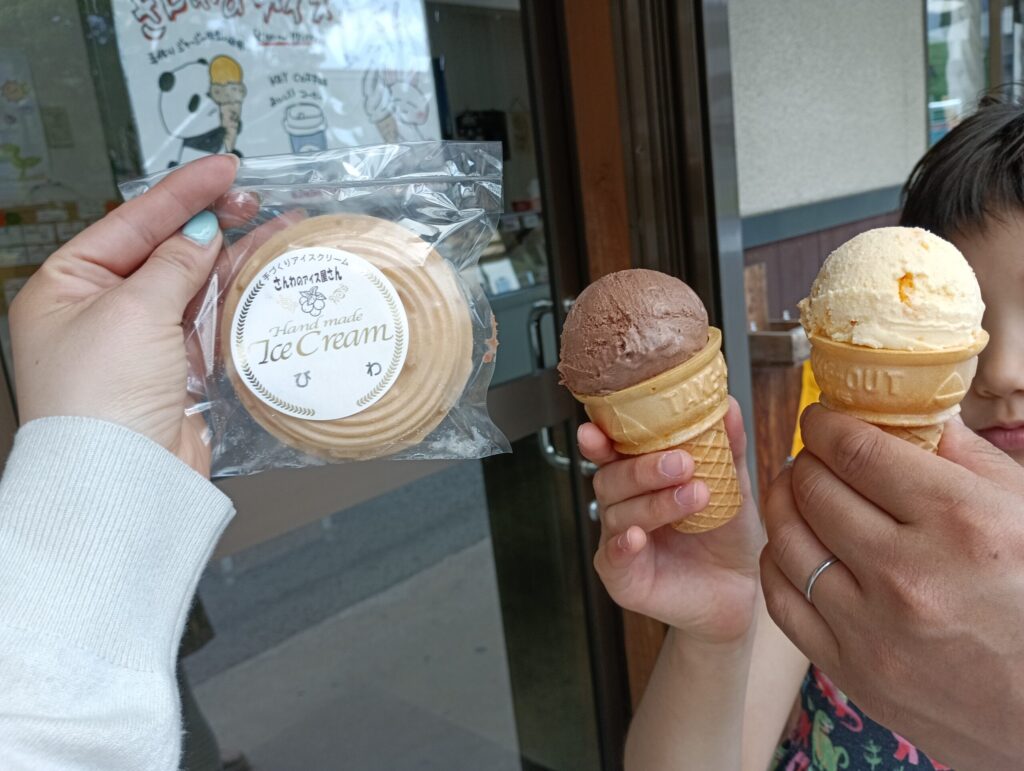 長崎名産のびわアイス